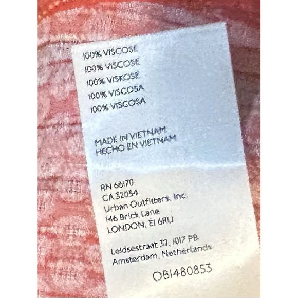 Free People Women's Medium Orange Metallic Stripe Maxi Dress Boho Festival Tie - Picture 12 of 15